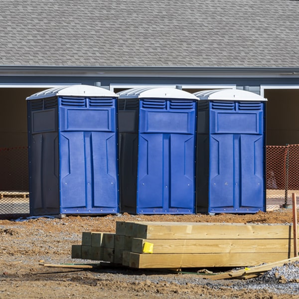 what is the maximum capacity for a single porta potty in Saratoga NC